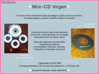 Mini CD - Excelente producto para Merchandising - mini CD virgenes