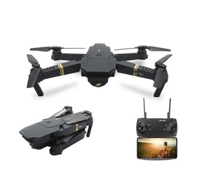 Mini drone quadricottero pieghevole con telecamera telecomando o smartphone wifi