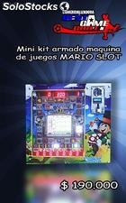 Mini kit armado maquina de juegos mario slot