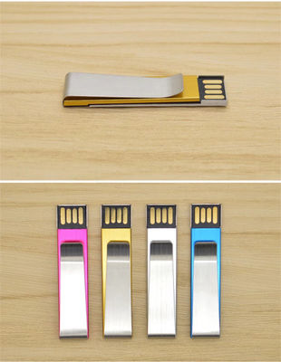 Mini memoria USB clip marcador con impresión logotipo usb flash drive por mayor - Foto 2