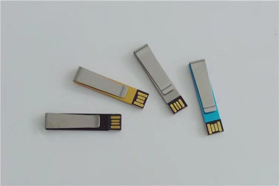 Mini memoria USB clip marcador con impresión logotipo usb flash drive por mayor - Foto 3