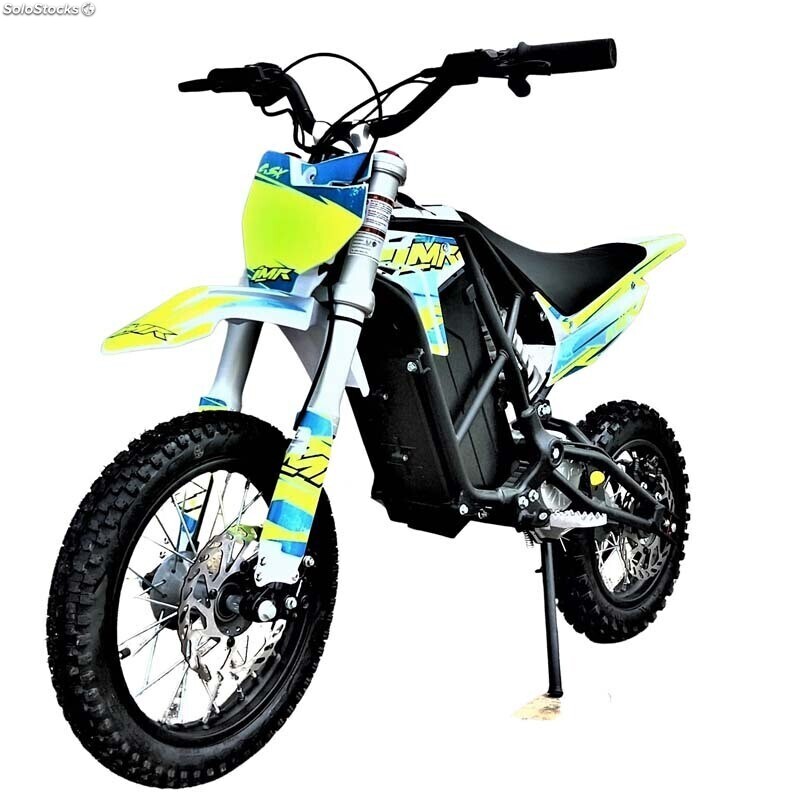 Mini moto cross eléctrica KXD 701 1000w - Montado, Amarillo