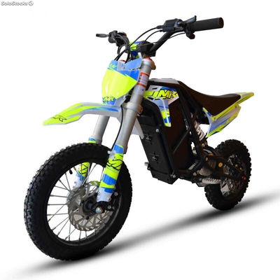 Mini moto Cross Eléctrica IMR 2000W 14 / 12 - Sin Montar, Verde y Azul