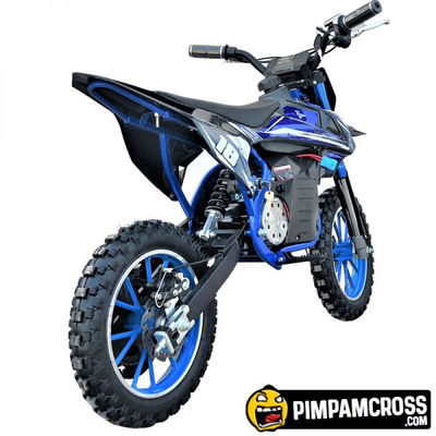 Mini Moto Cross Eléctrica MR racing 1000w - Sin Montar, Azul - Foto 2