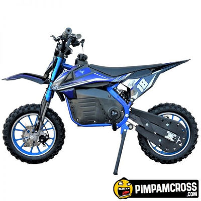 Mini Moto Cross Eléctrica MR racing 1000w - Sin Montar, Azul - Foto 3