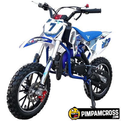 Mini Moto Cross Falcon 49cc - Sin Ruedines, Sin Montar, Azul