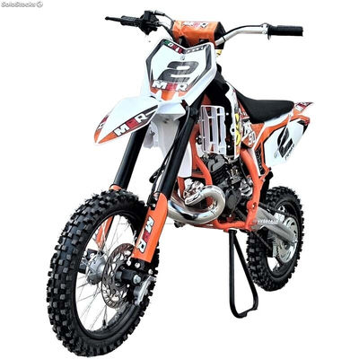 Mini moto cross M2R XXL 50cc replica ktm Arranque a Patada - Montado, Naranja