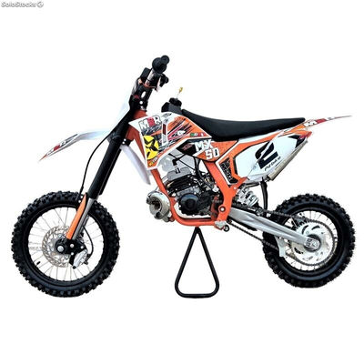 Mini moto cross M2R XXL 50cc replica ktm Arranque a Patada - Montado, Naranja - Foto 4