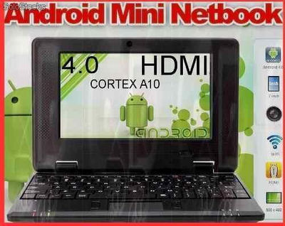Mini netbook 7 pulgadas android 4.0 camara wifi hdmi