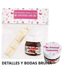Mini Nutella barata Para Bautizos- Comuniones- Bodas- Detalles-Aniversario