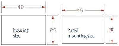 Mini panel medidor de corriente amperímetro AC LED medidor amperímetro digital - Foto 3