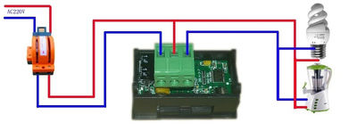 Mini panel medidor digital de potencia AC LED vatios 1000w - Foto 2