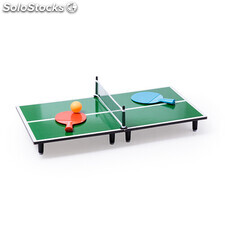 Mini ping pong en madera. Con 2 raquetas y bola incluid