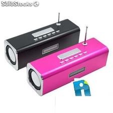 Mini Sound Box Mobile Speaker 6w Rms Microsd Pendrive Mp3 FM