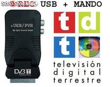 Mini TDT Directo al Euroconector + Mando + Grabador por USB PCR