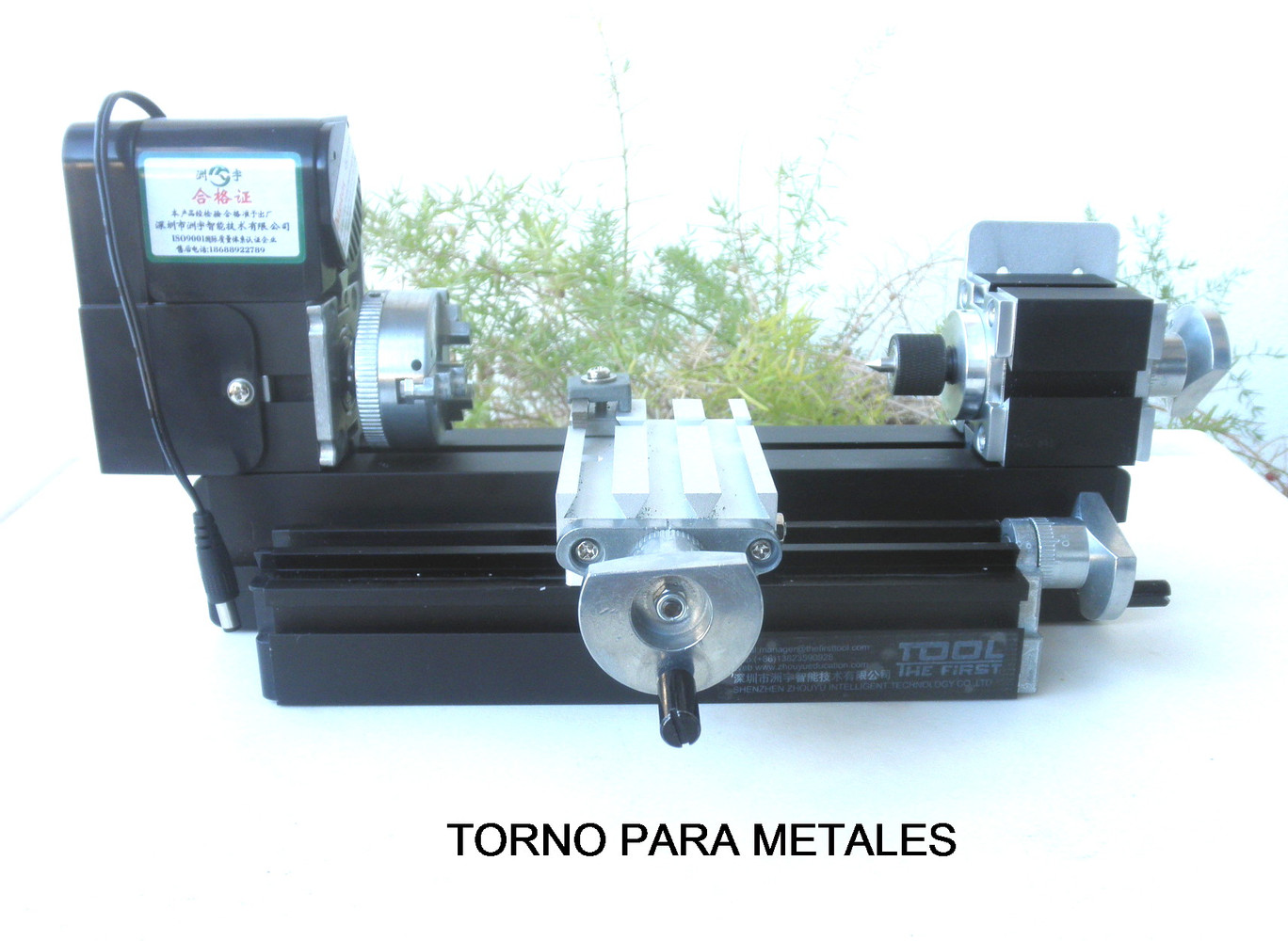 Mini Torno Mtetal, 20000rpm Potente Motor 24W Herramienta DIY Metal  Carpintería Mini máquina de torno motorizado, amoladora, taladrador, torno  de