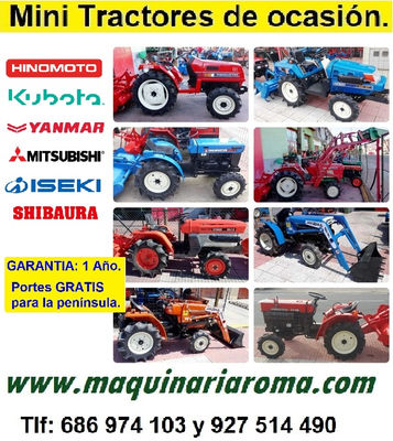 Mini tractor Kubota B 7000 con pala y fresa - Foto 5