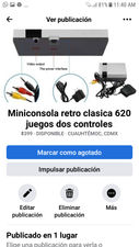 Miniconsola retro clasica 620 juegos dos controles