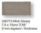 Mink glossy 7.5X15.0
