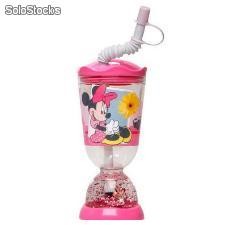Minnie Mouse Glas mit Stroh (275 ml)