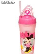 Minnie Mouse Glas mit Stroh (300 ml)