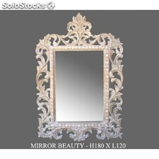 miroir baroque beauty - colori: bois cérusé