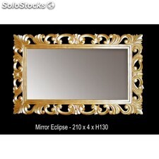 miroir baroque eclipse - colori: bois doré