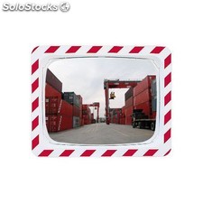 miroir logistique rouge/blanc