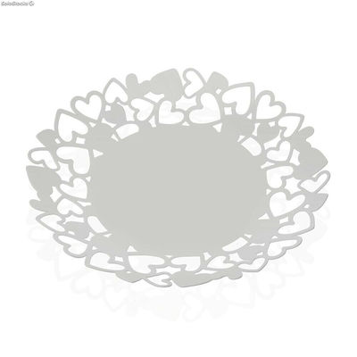 Miska na Owoce Versa Kamira Biały Metal Stal (29 x 4,5 x 29 cm)