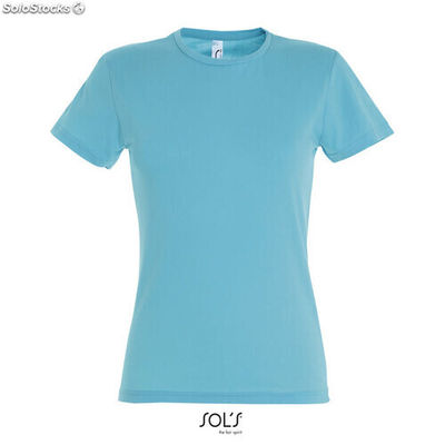 Miss t-shirt senhora 150g azul atol xxl MIS11386-al-xxl