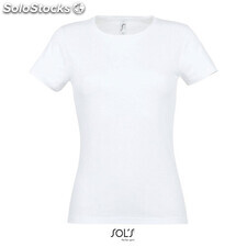 Miss women t-shirt 150g Bianco s MIS11386-wh-s