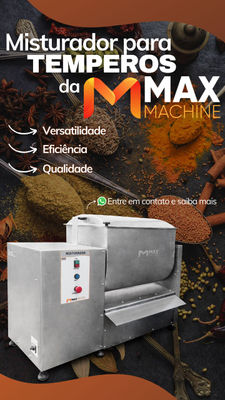Misturador em Aço Inox AISI 304 - Para grãos, ração, massas, temperos