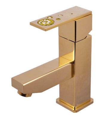 mitigeur lavabo royal avec siphon doré (or)