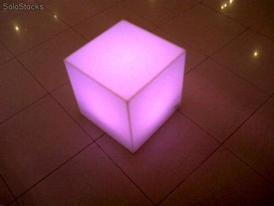 Mobiliario Luminoso Cubic Cerrado Blanco Traslúcido 43 x 43 x 43 - Foto 3