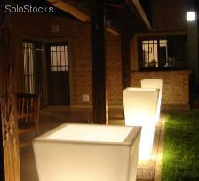 Mobiliario Luminoso Cubic Trapezoidal Abierto Blanco Tras 50x50xh100 prof. 50cm - Foto 3