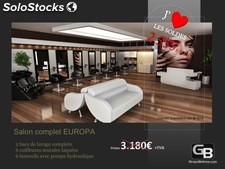 Mobilier Salon de Coiffure, Salon complet: Europa - promo