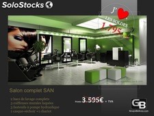 Mobilier salon de coiffure, Salon complet: San - Promo 1.795€!