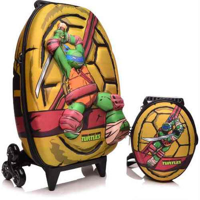 mochial escolar 3d tartaruga ninja