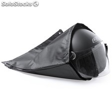 Mochila- Bolsa para casco moto negro y blanco