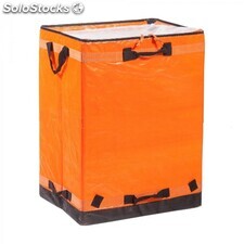 Mochila Bolsa Reparto Delivery Plegable Color Naranja