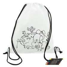 Mochila de cuerdas, infantil, para colorear