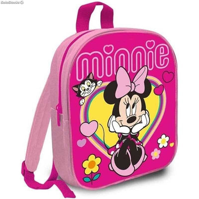 Mochila Escolar Minnie Mouse 29cm - Foto 2