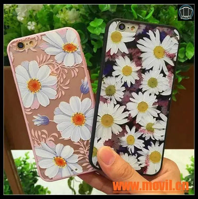 Moda de Lujo Floral Pintado Alivio 3D Para Apple iPhone 6 iPhone6 6 S 4.7 - Foto 2