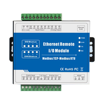 Modbus rtu Remote io Module RS485 Serial port Server Module for plc hmi Control - Foto 4