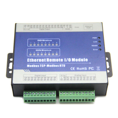 Modbus tcp Ethernet Remote io Module RS485 to RJ45 Converter ain+din+relay outpu - Foto 3