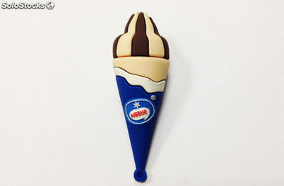 Modèle de la crème glacée au chocolat 4G Flash Drive pen drive Logo personnalisé