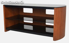 Modern living room furniture wooden and glass top tv cabinet