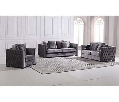Modern Living Room Sofas Lounge Furniture Sectional LED Leather Sofa Sets