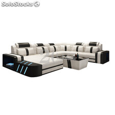 Modern Modular Furniture Modular Luxury Sofa Set Living Room Leather Chaise