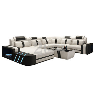 Modern Modular Furniture Modular Luxury Sofa Set Living Room Leather Chaise - Foto 2